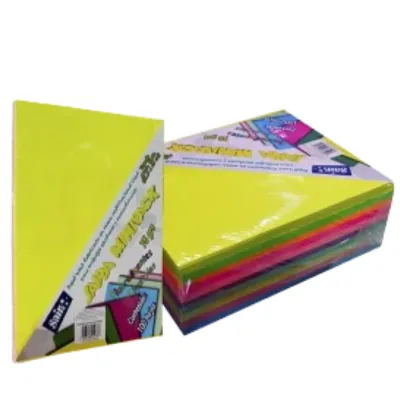 [7506348412794] HOJA MULTICOLOR 1000H FLUO/PASTEL SAIRA