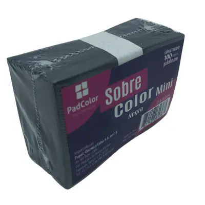 [682158031763] SOBRE MINI NEGRO 9.3X6.0 PADI