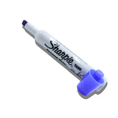 MARCADOR PERMANENTE GRUESO AZUL SHARPIE