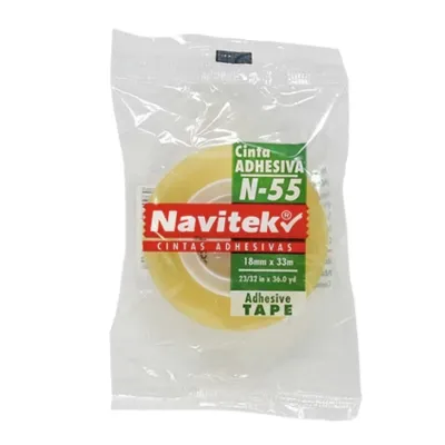 [7501887511250] CINTA TRANSPARENTE 18X33 NAVITEK N-55