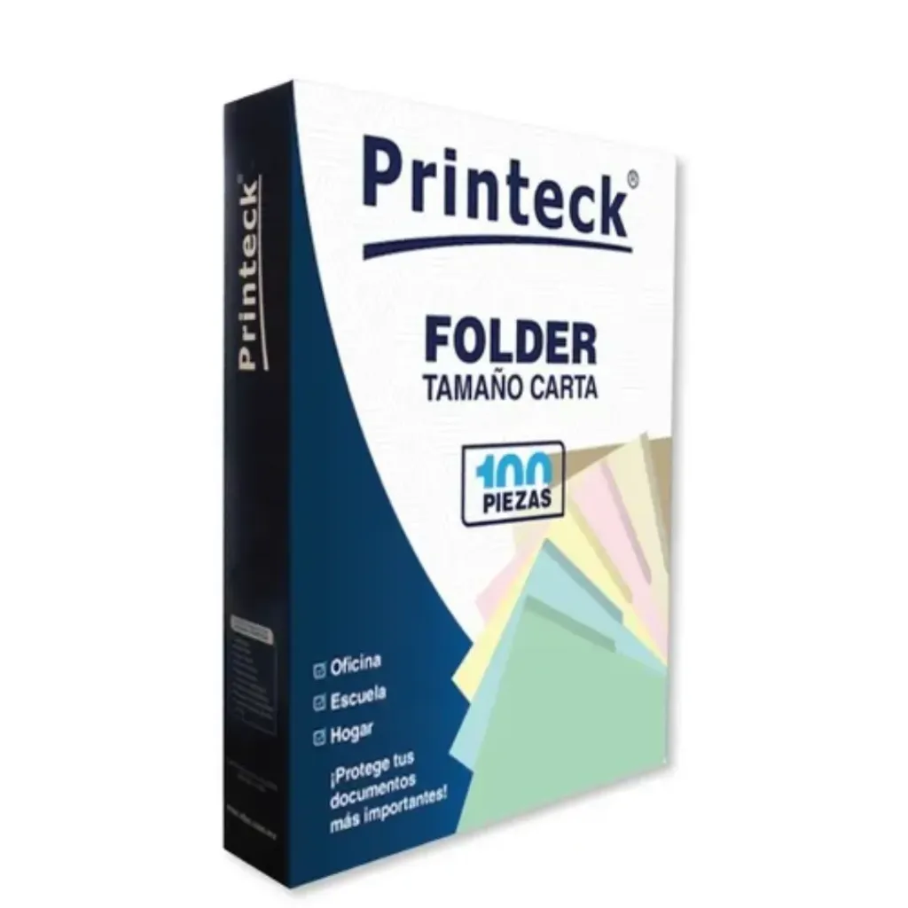 PAQ CARPETA CARTA CREMA PRINTECK C100