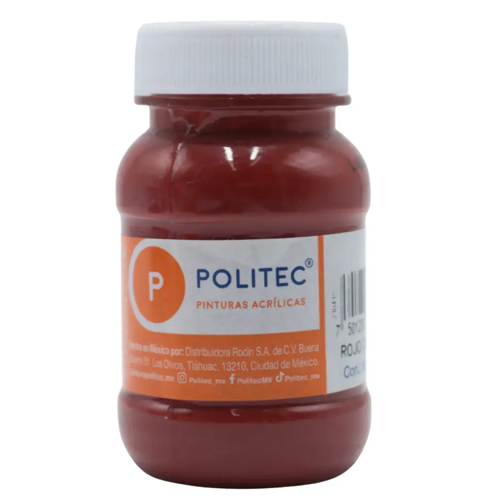 [7501230030537] PINTURA ACRILICA POLITEC 100 ML (ROJO OXIDO 305)