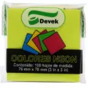 NOTAS ADHESIVAS 3X3 NEON 100H DEVEK PNO1002