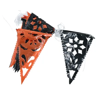 NOV BANDERIN TROQUELADO NARANJA/NEGRO