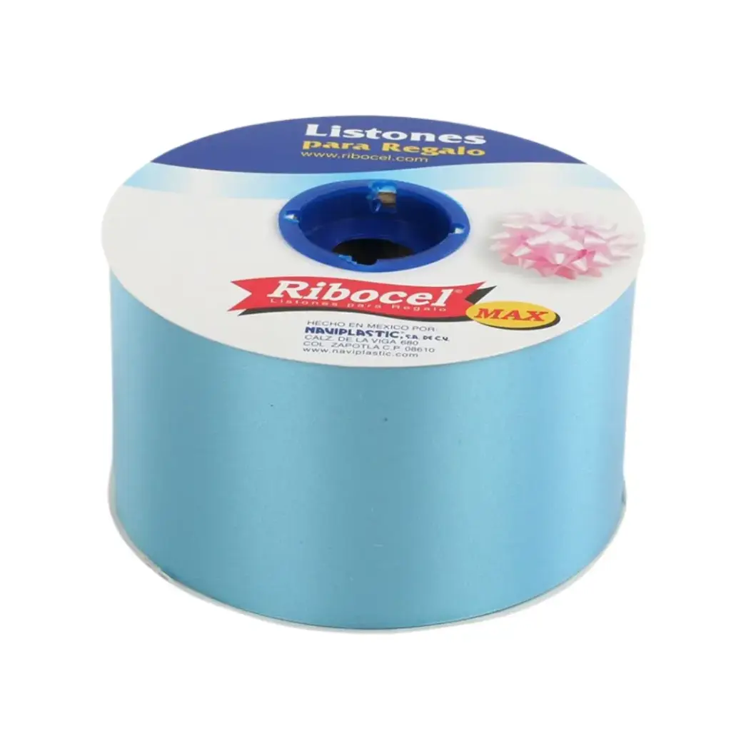 LISTON RIBOCEL 22 LISO AZUL CIELO