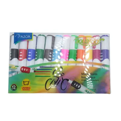 [7501428705919] MARCADOR AGUA AQUARELO AZOR C12