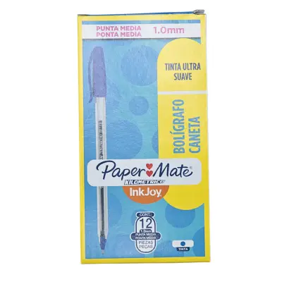 [7703486035315] PAQ PLUMA PAPERMATE KILOMETRICO AZUL C12
