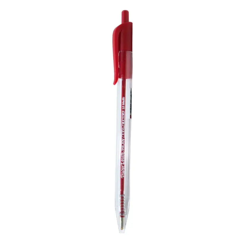 [7703486037982] PLUMA PAPERMATE KILOMETRICO RETRACTIL MEDIANO (ROJO)