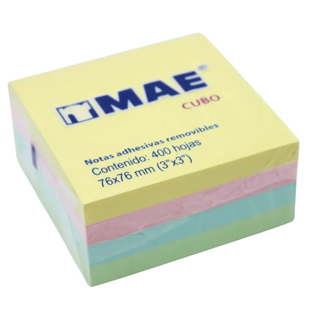 [7502265165898] MEMOTIPS 3X3 PASTEL 400H MAE