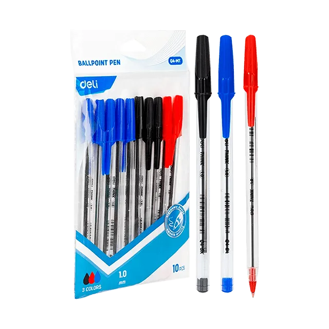PLUMA BALL POINT 1.0MM SURTIDO C10 DELI Q4-MT