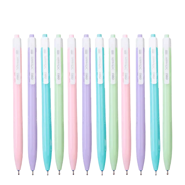 [6935205372239] BOLIGRAFO RETRACTIL AZUL 0.7MM C12 DELI Q03330