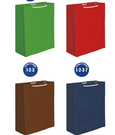 BOLSA DE REGALO KRAFT COLORES C/10 DIPAK
