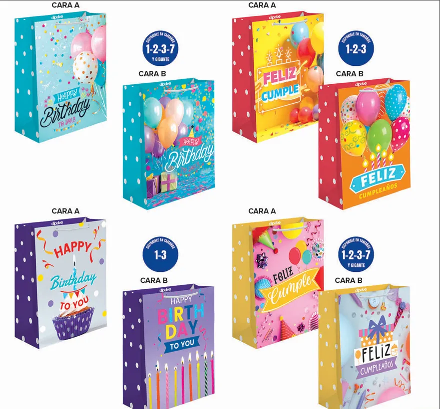 [7501091825013] BOLSA DE REGALO CELEBRACION C/10 DIPAK (CHICA59)