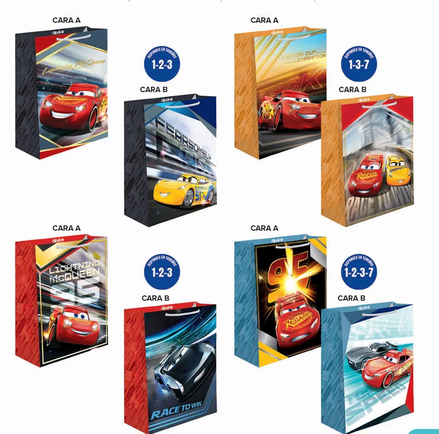 BOLSA DE REGALO CARS C/10 DIPAK