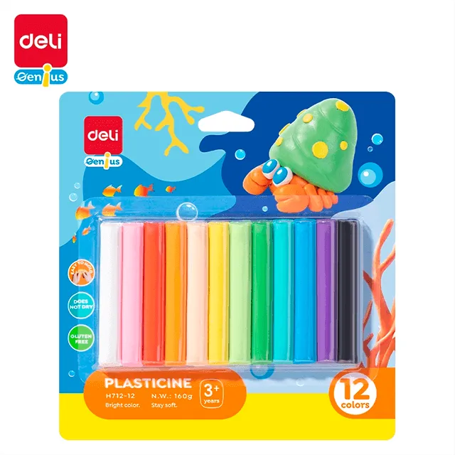 PLASTILINA COLORES DELI EH712-12