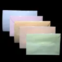 SOBRE PLASTICO OFICIO COLORES PASTEL CON BROCHE DELI F731