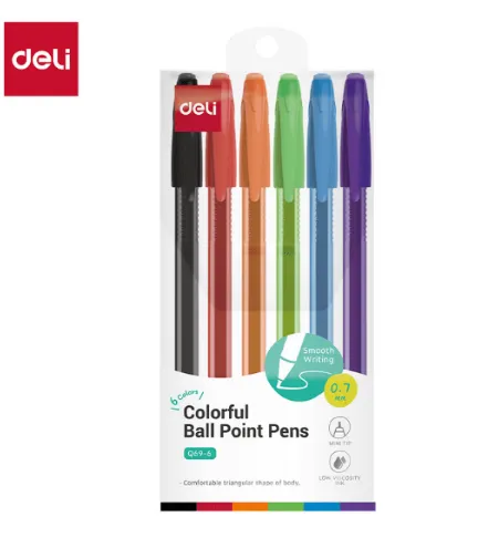BOLIGRAFO 0.7MM COLORES C6 DELI Q69-6