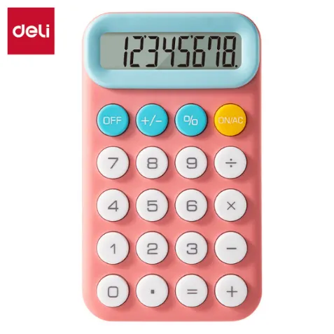 [6932673739861] CALCULADORA BASICA 8DIG CORAL DELI EM12